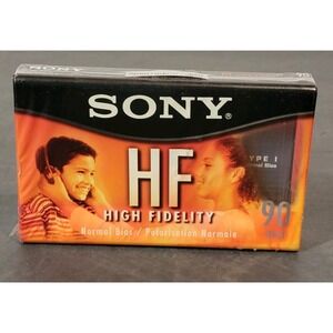 Sony Blank Cassette Tape High Fidelity HF 90 Minute Audio Recording